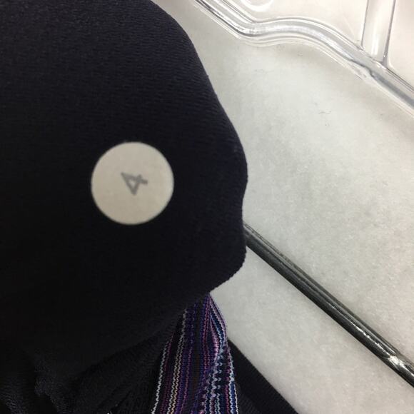 Lululemon Purple Stripe Wunder Under Crop  Leggings size 4 - Picture 7 of 7